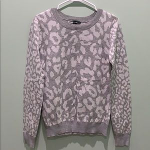 Express cheetah print sweater